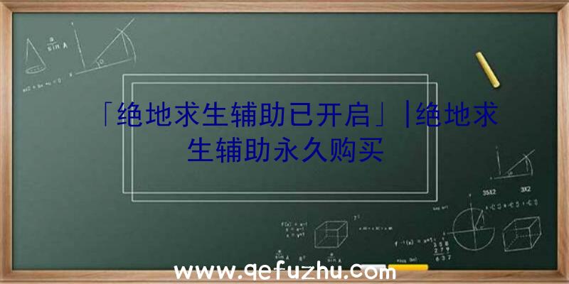 「绝地求生辅助已开启」|绝地求生辅助永久购买